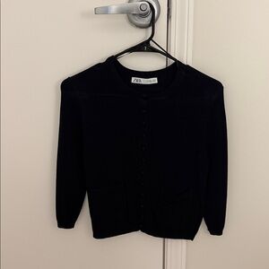 Zara Women's Classic Navy Cardigan